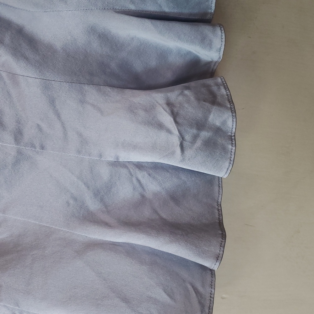 Club Monaco Mulberry Silk Light Baby Blue Camisole Cropped Flounce Tank Top 6 - Picture 3 of 15